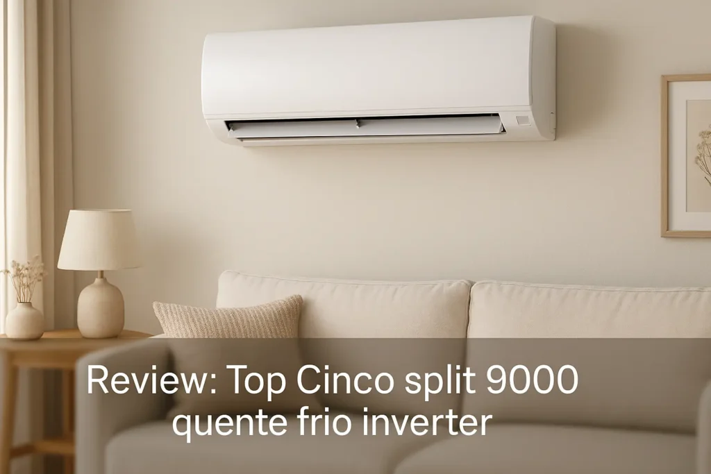 Top Cinco split 9000 quente frio inverter
