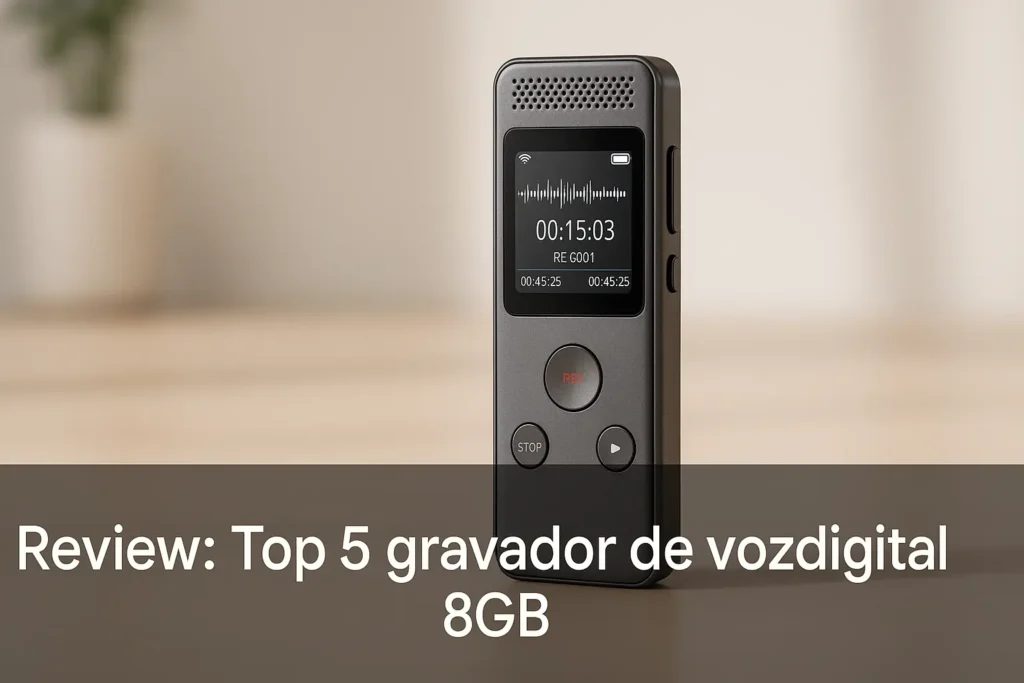 Top 5 gravador de voz digital 8gb
