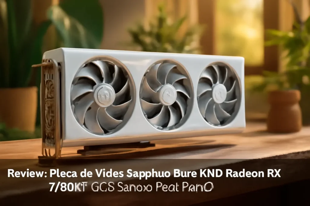 Placa de Vídeo Sapphire Pure AMD Radeon RX 7700XT 12GB Edição Frost Punk 2: Potência e Desempenho Superior