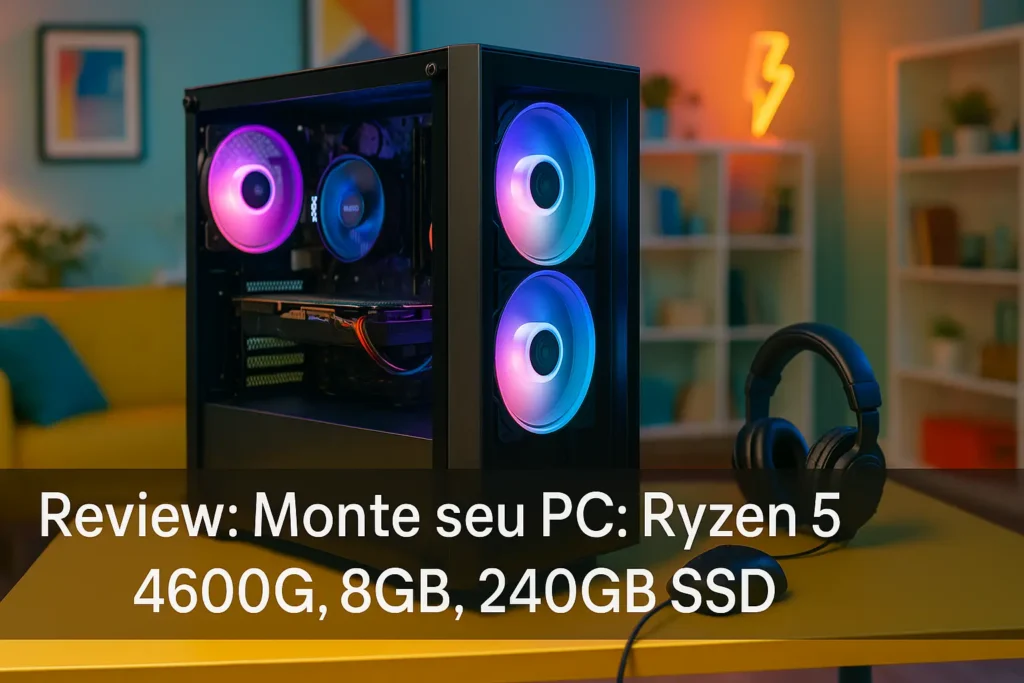 Monte seu PC: Ryzen 5 4600G, 8GB, 240GB SSD