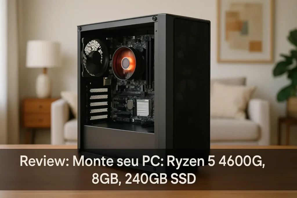 Monte seu PC: Ryzen 5 4600G, 8GB, 240GB SSD