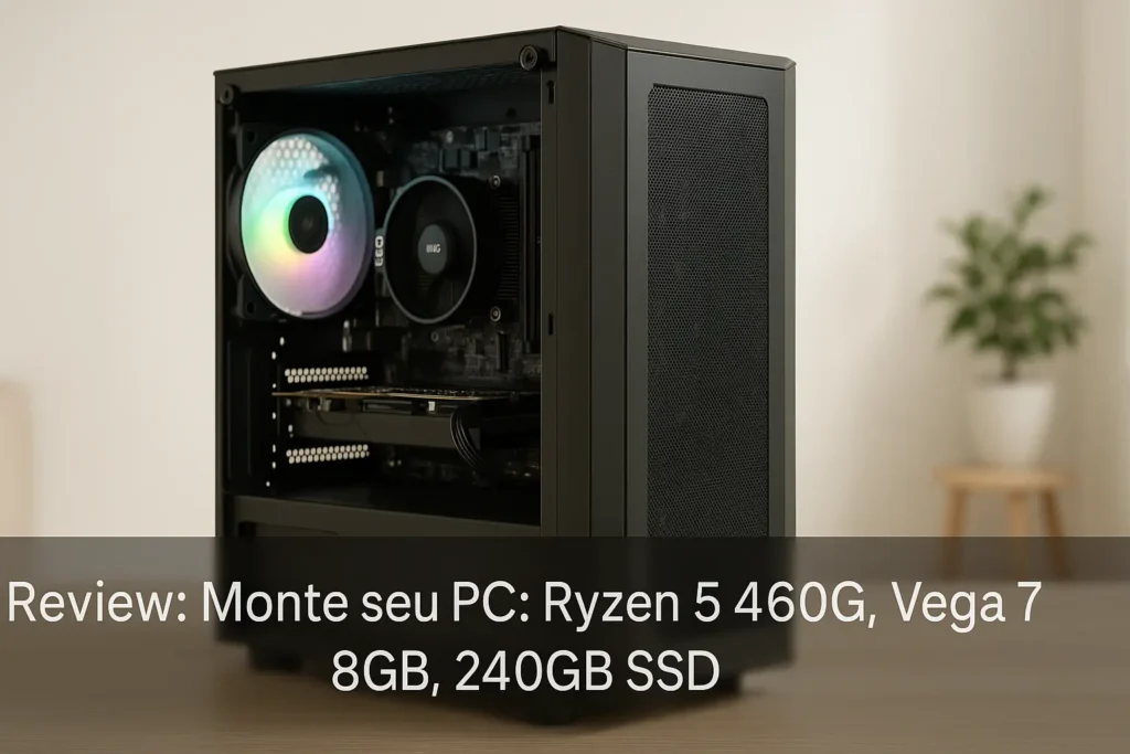 Monte seu PC: Ryzen 5 4600G, Vega 7, 8GB, 240GB SSD