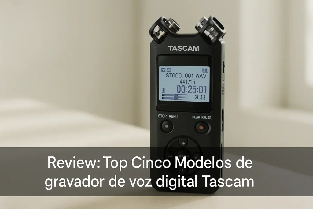 Top Cinco Modelos de gravador de voz digital Tascam