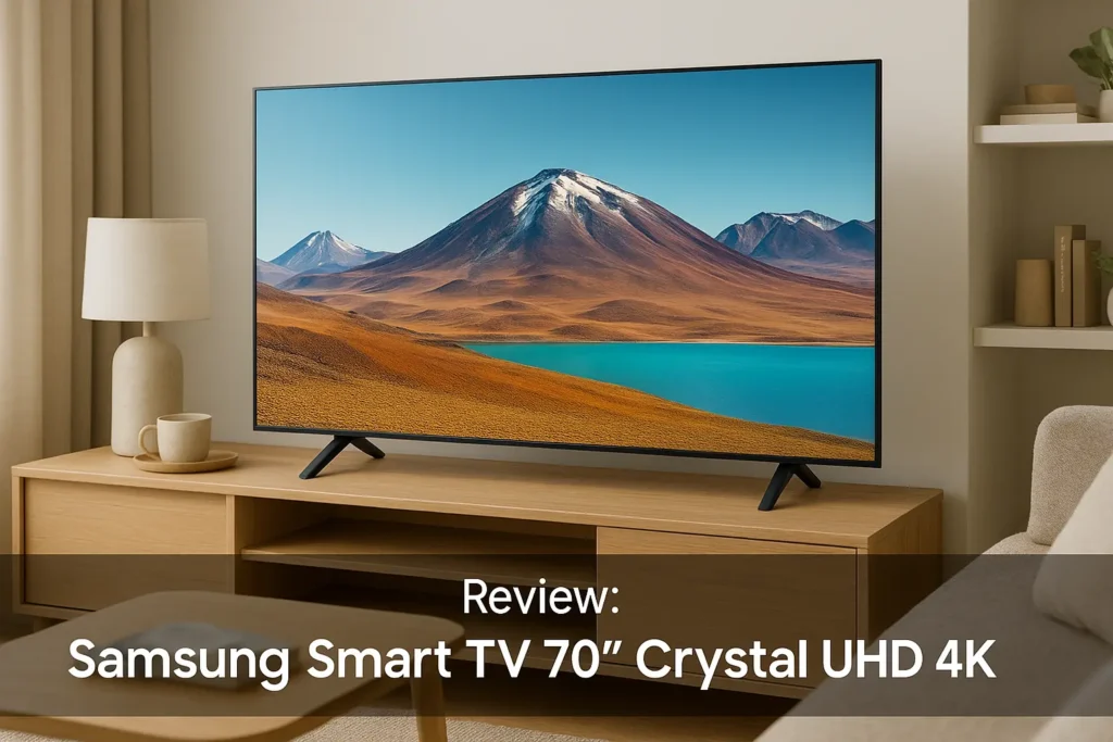 Samsung Smart TV 70" Crystal UHD 4K: Imagem e Desempenho Premium