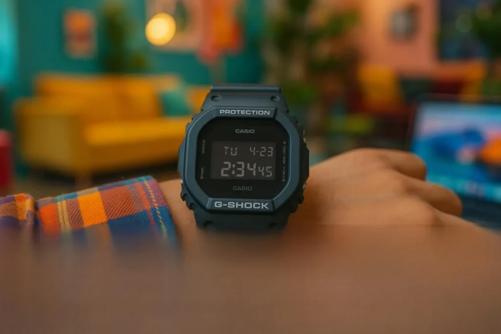 G-Shock DW-5600MS-1DR une Estilo, Resistência e História