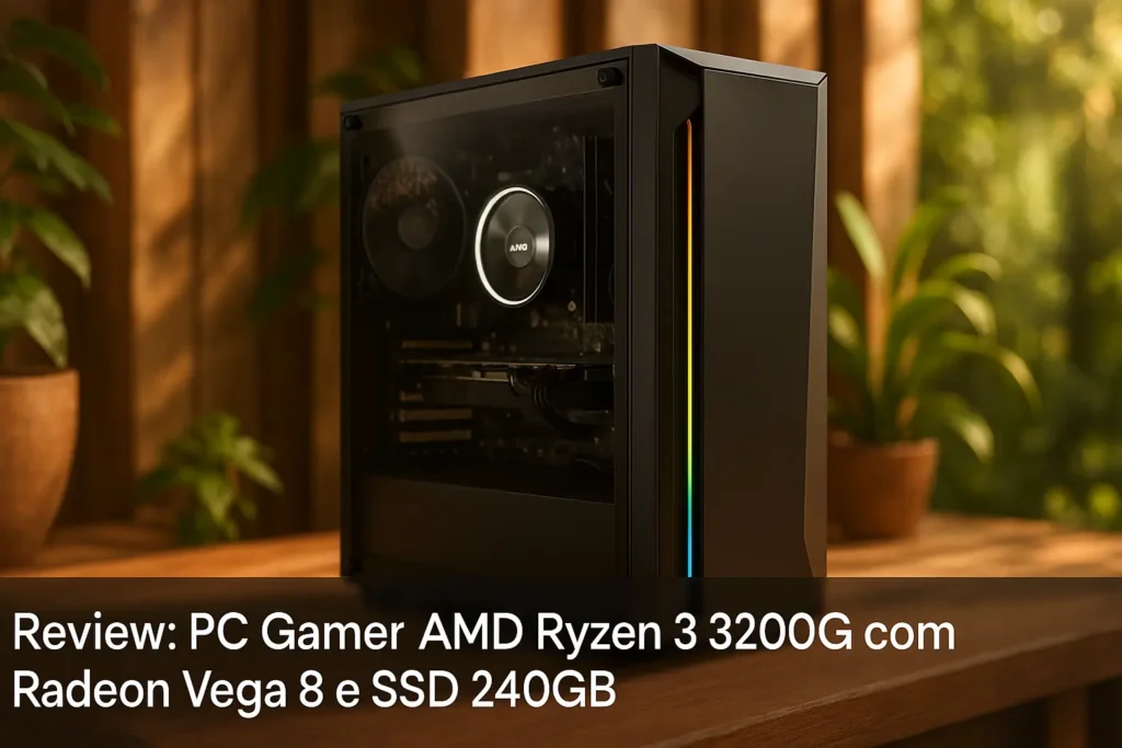 PC Gamer AMD Ryzen 3 3200G com Radeon Vega 8 e SSD 240GB