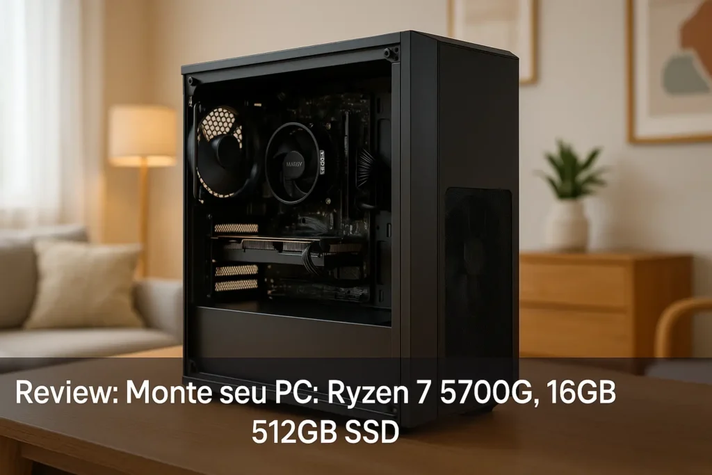 Monte seu PC: Ryzen 7 5700G, 16GB, 512GB SSD