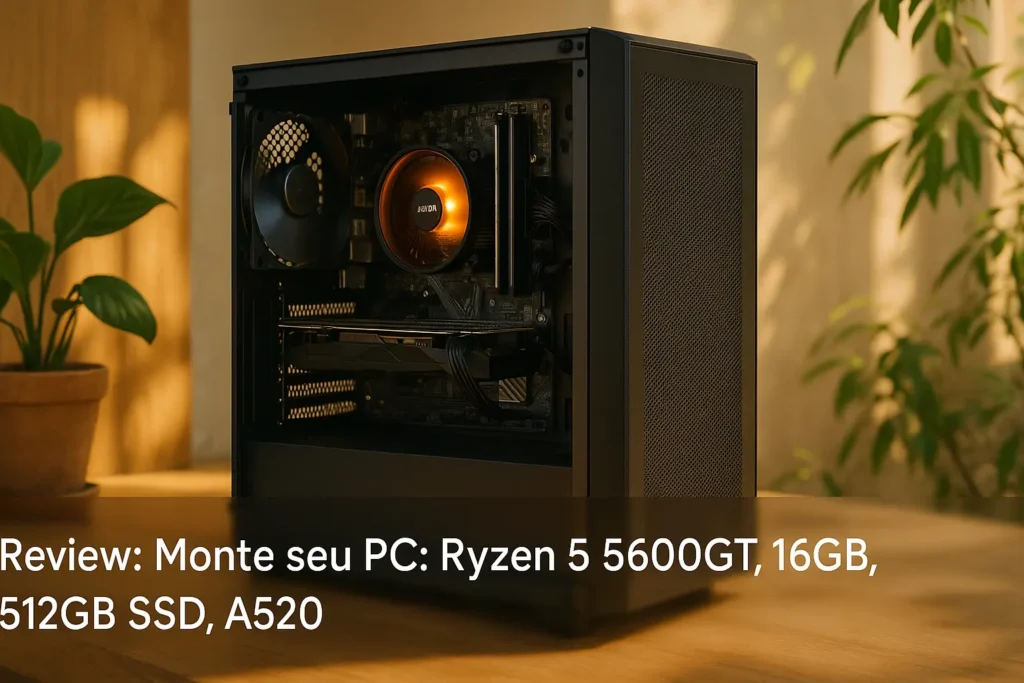 Monte seu PC: Ryzen 5 5600GT, 16GB, 512GB SSD, A520