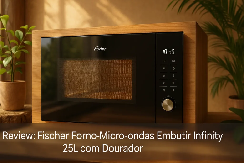 Fischer Forno Micro-ondas Embutir Infinity 25L com Dourador