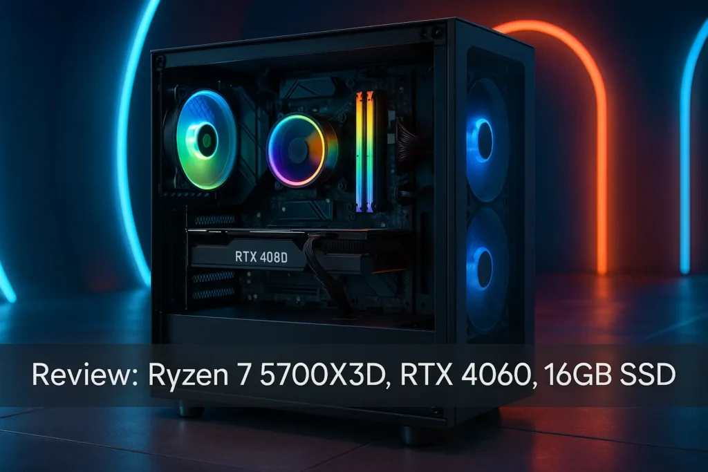 Monte seu PC: Ryzen 7 5700X3D, RTX 4060, 16GB, 512GB SSD