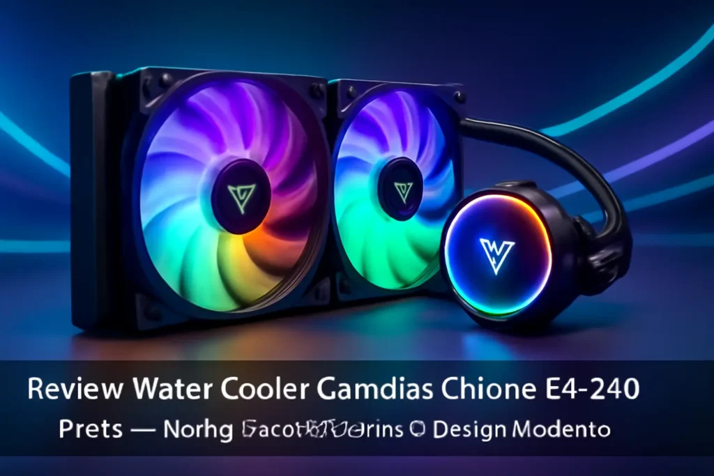 Water Cooler Gamdias Chione E4-240 Preto: Refrigeração Eficiente e Design Moderno