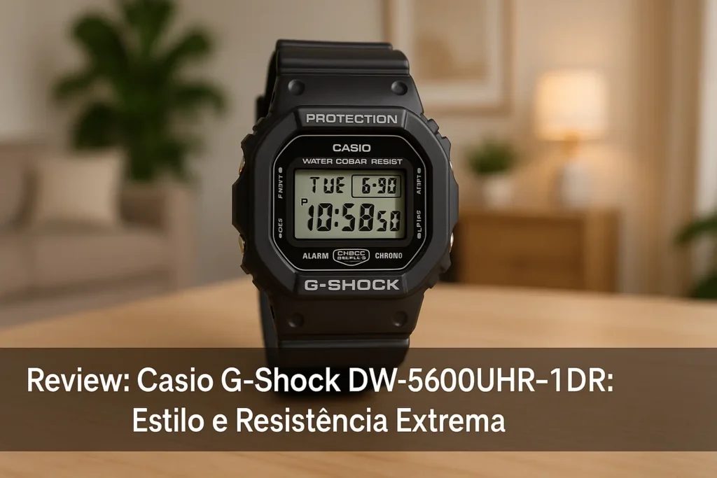 Casio G-shock DW-5600UHR-1DR: Estilo e Resistência Extrema