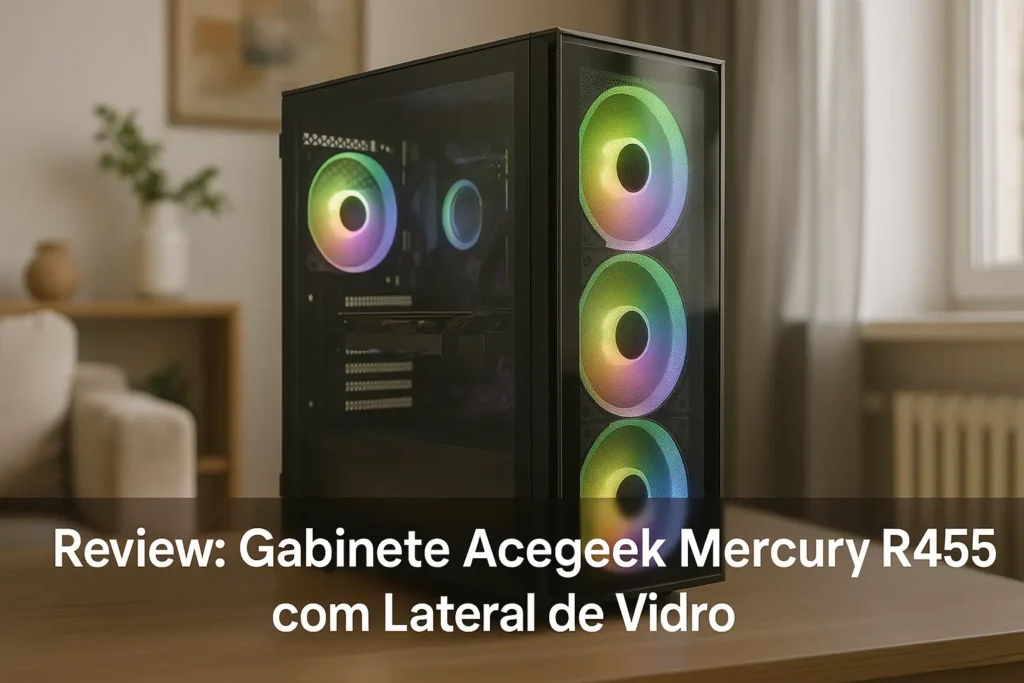 Gabinete Acegeek Mercury R425 com Lateral de Vidro