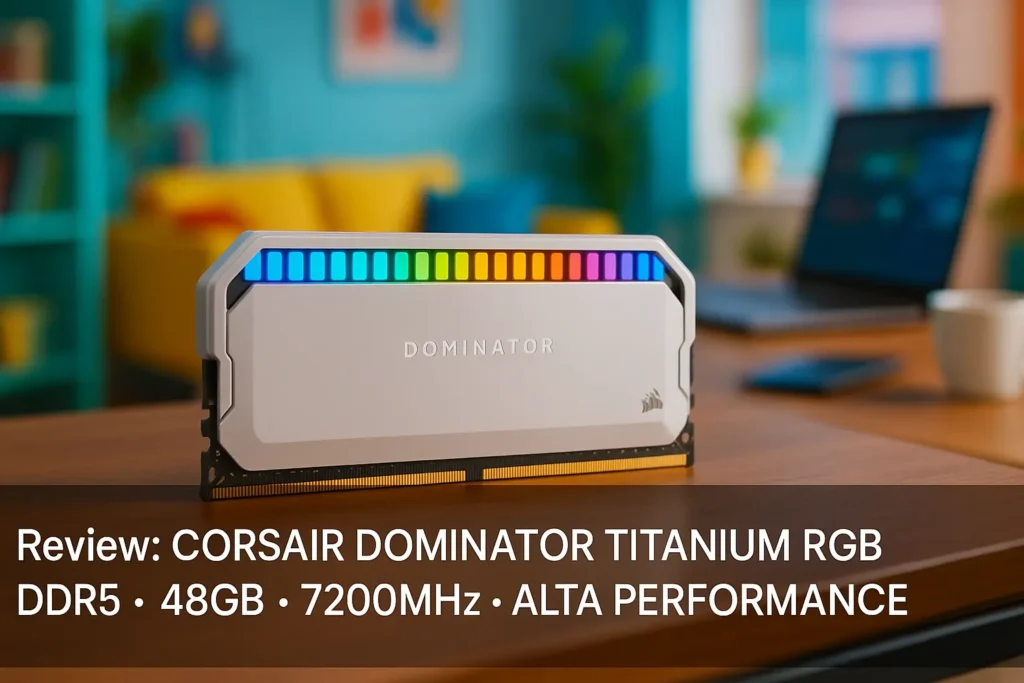 CORSAIR DOMINATOR TITANIUM RGB DDR5: 48GB e 7200MHz em Alta Performance