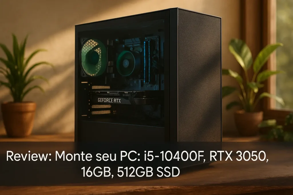 Monte seu PC: i5-10400F, RTX 3050, 16GB, 512GB SSD