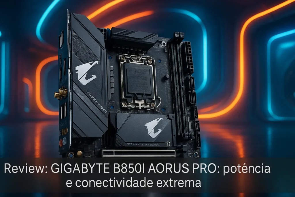 GIGABYTE B850I AORUS PRO: potência e conectividade extrema