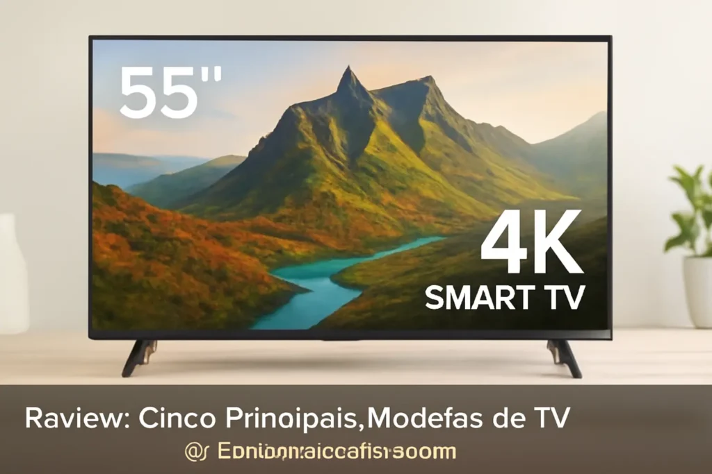 Cinco Principais Modelos de TV 55 polegadas 4k smart