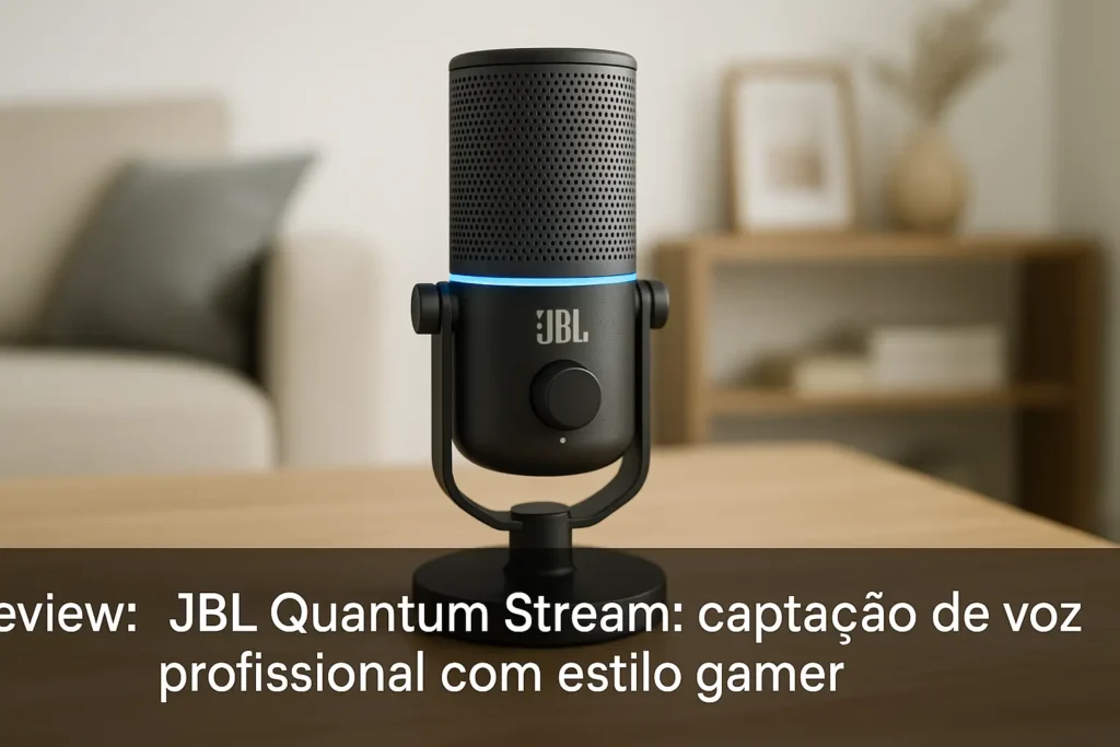 JBL Quantum Stream: captação de voz profissional com estilo gamer