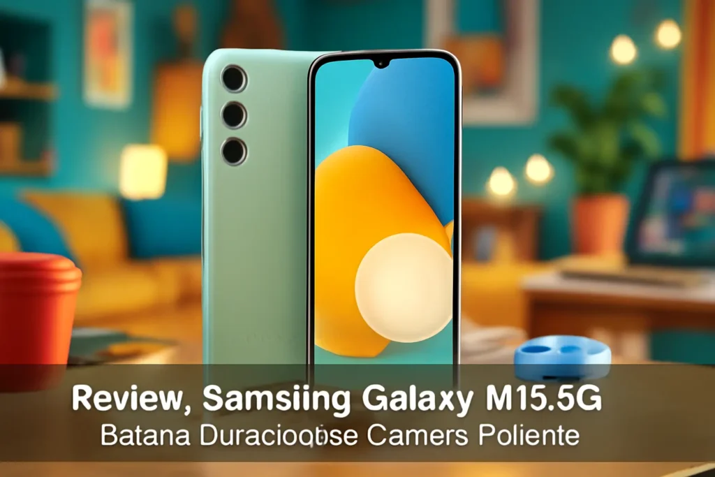 Celular Samsung Galaxy M15 5G: Bateria Duradoura e Câmera Potente