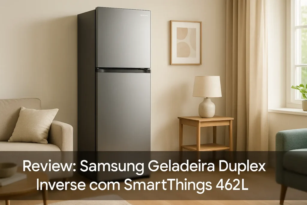 Samsung Geladeira Duplex Inverse com SmartThings 462L