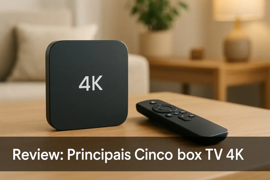 Principais Cinco box TV 4k