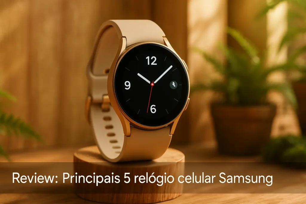 Principais 5 relógio celular Samsung
