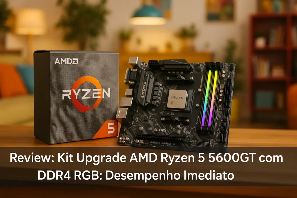 Kit Upgrade AMD Ryzen 5 5600GT com DDR4 RGB: Desempenho Imediato