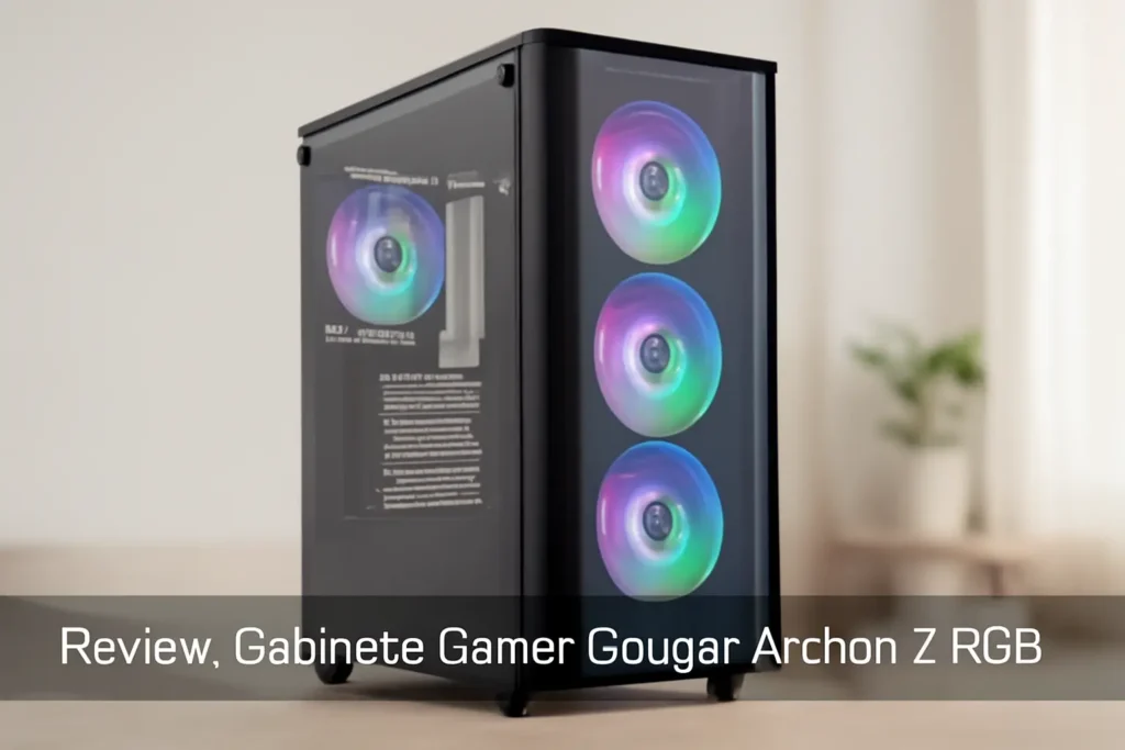 Gabinete Gamer Cougar Archon 2 RGB: Iluminação RGB, Vidro Temperado e 3 Fans