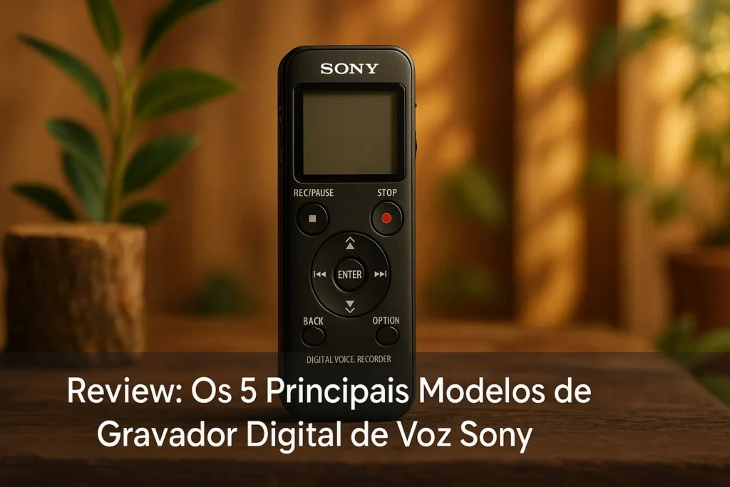 Os 5 Principais Modelos de gravador digital de voz Sony