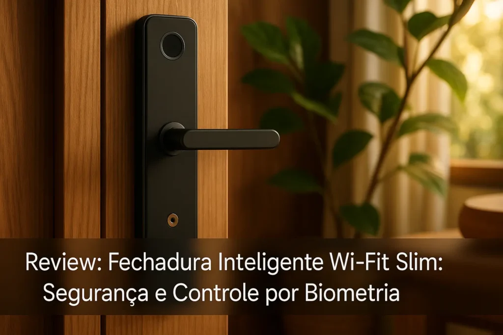Fechadura Inteligente Wifi Slim: Segurança e Controle por Biometria