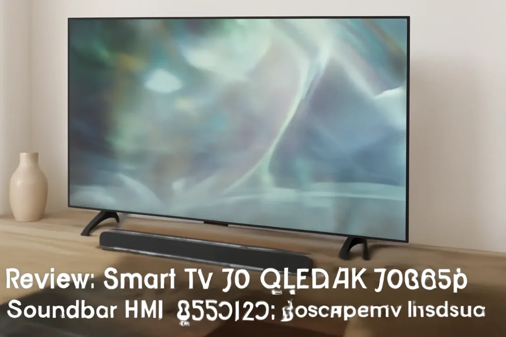 Smart TV 70" QLED 4K 70Q65D + Soundbar HW-B550/ZD: Desempenho Imersivo