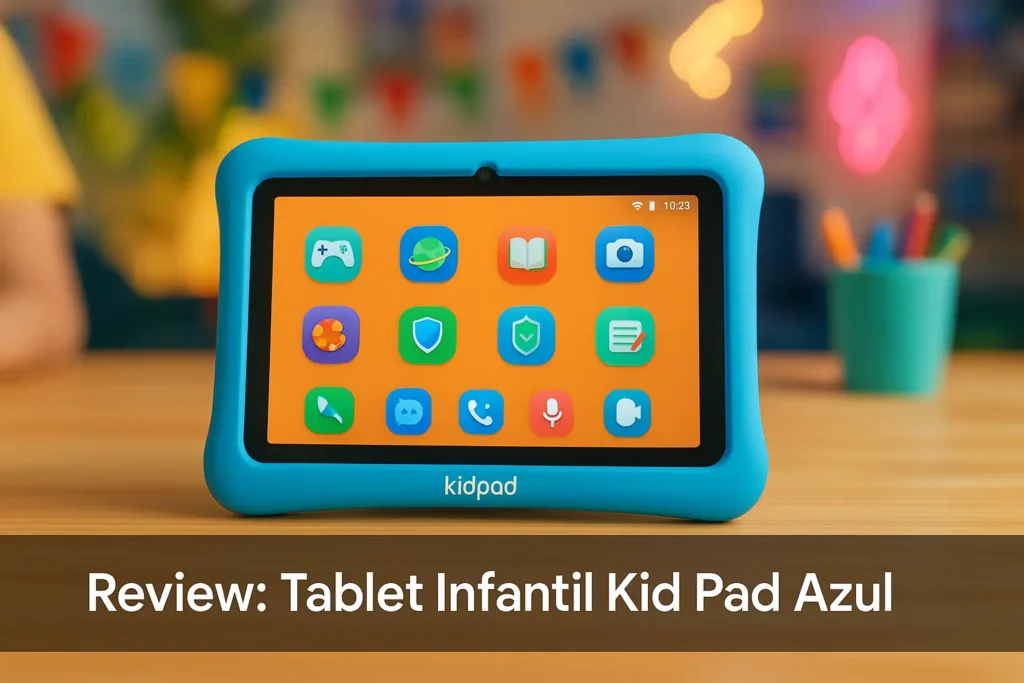 Tablet Infantil Kid Pad Azul: Diversão com Controle e Segurança