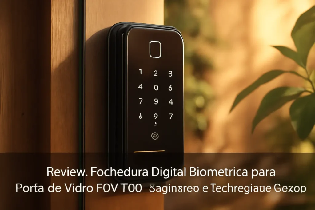 Fechadura Digital Biométrica para Porta de Vidro FDV-200: Segurança e Tecnologia para Seu Espaço