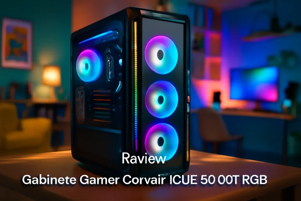 Gabinete Gamer Corsair iCUE 5000T RGB: Design, Iluminação e Performance