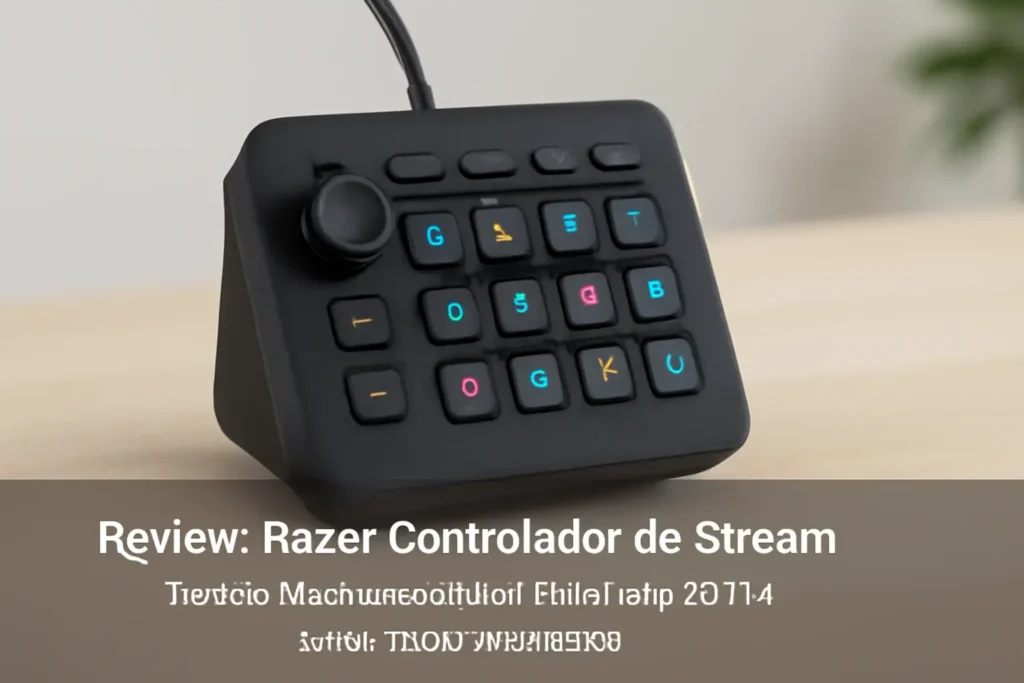 Razer Controlador de Stream: Teclado Multifuncional para Streaming com 12 Teclas Táteis Switchblade