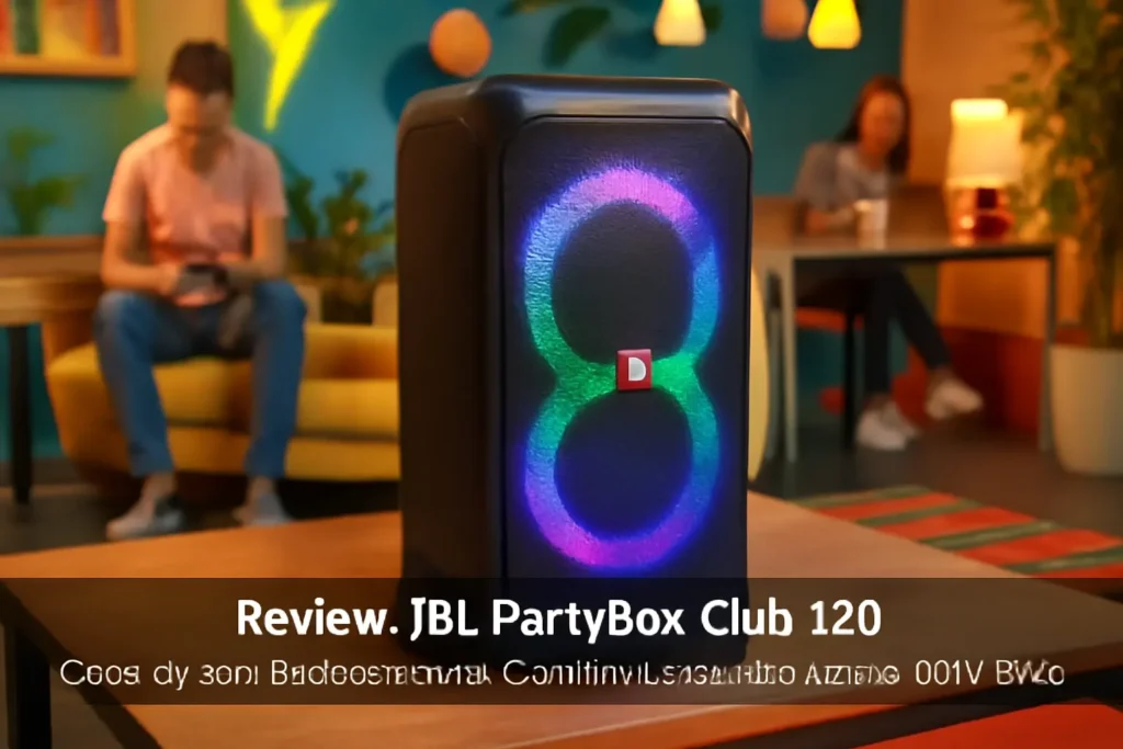 JBL PartyBox Club 120: Caixa de Som Bluetooth com Show de Luzes e Potência de 160W RMS