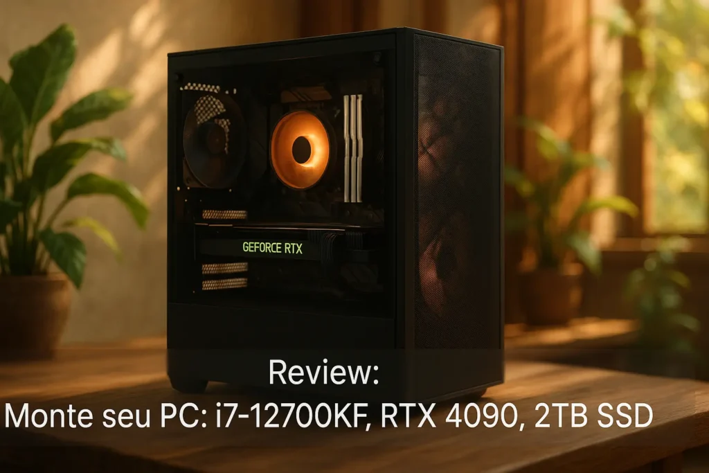 Monte seu PC: i7-12700KF, RTX 4090, 32GB, 2TB SSD