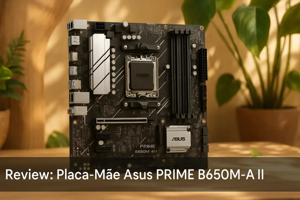 Placa Mãe Asus PRIME B650M-A II: DDR5 e AM5 Compacta