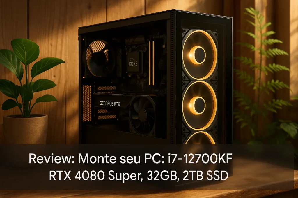Monte seu PC: i7-12700KF, RTX 4080 Super, 32GB, 2TB SSD