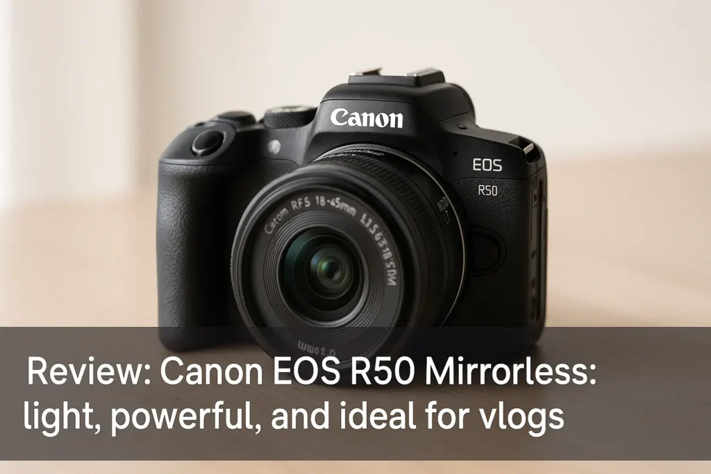 Canon EOS R50 Mirrorless: leve, poderosa e ideal para vlogs