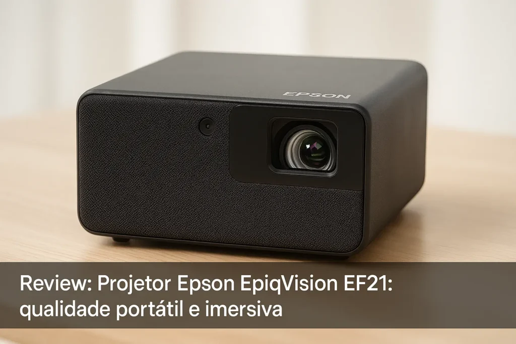 Projetor Epson EpiqVision EF21: qualidade portátil e imersiva