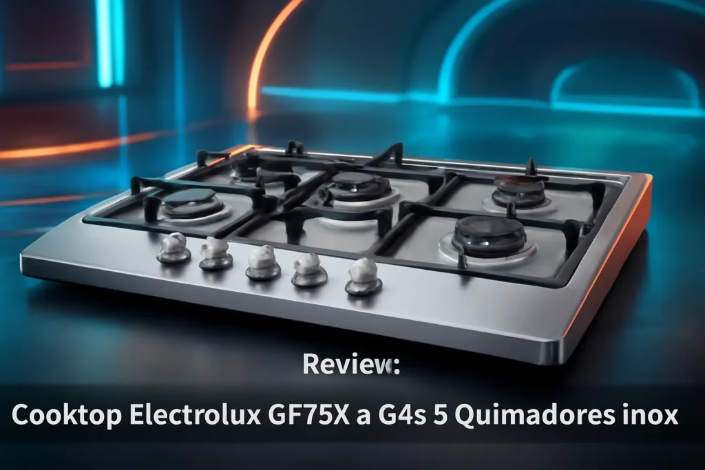 Cooktop Electrolux GF75X a Gás 5 Queimadores Inox – Potência e Design Sofisticado