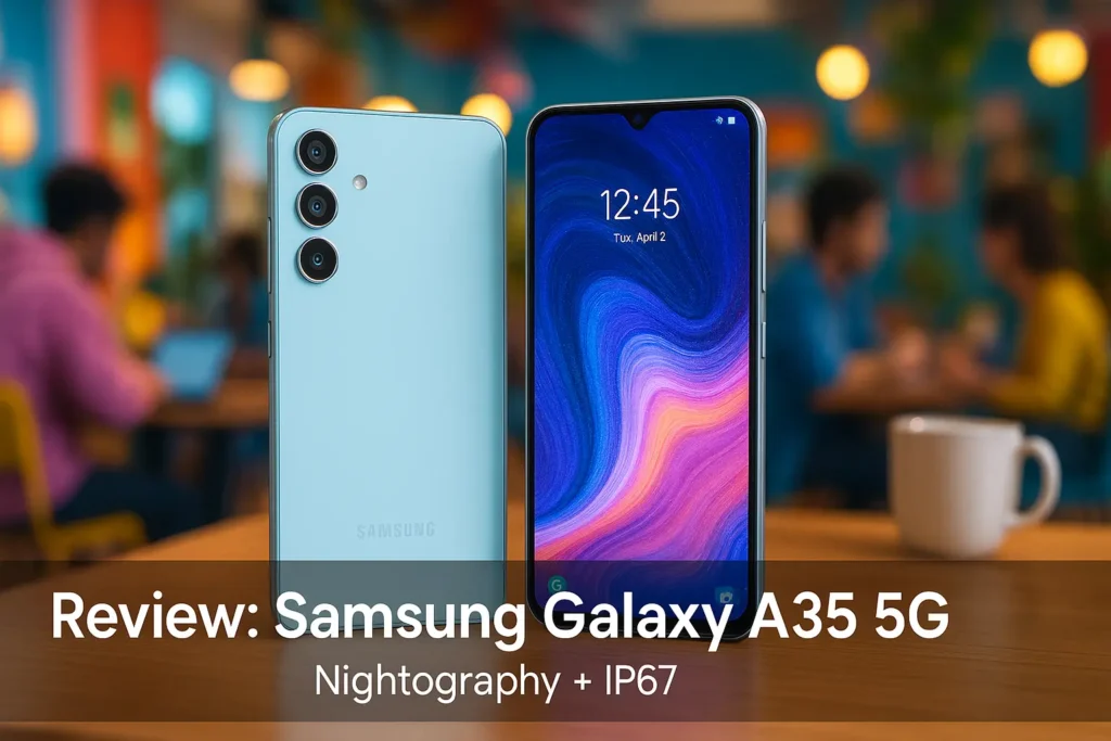 Samsung Galaxy A35 5G com Nightography e IP67