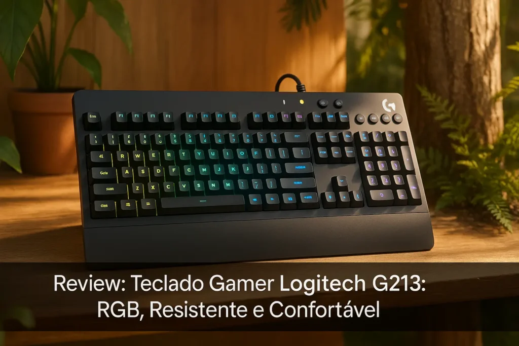 Teclado Gamer Logitech G213: RGB, Resistente e Confortável
