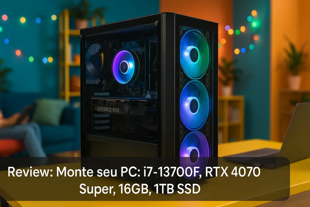 Monte seu PC: i7-13700F, RTX 4070 Super, 16GB, 1TB SSD