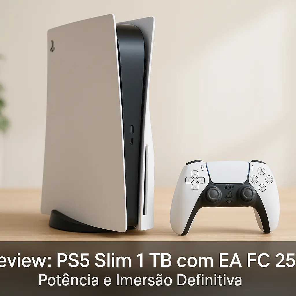 PS5 Slim 1 TB com EA FC 25: Potência e Imersão Definitiva