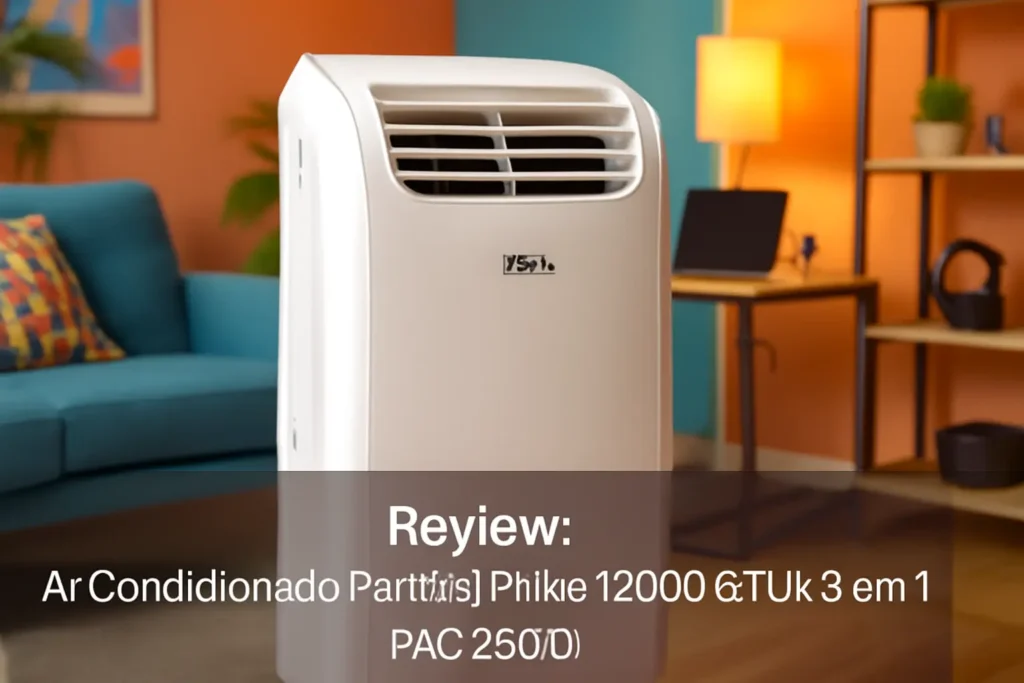 Ar Condicionado Portátil Philco 12000 BTUs 3 em 1 PAC12000 Branco 127V - Potência e Versatilidade para Seu Conforto