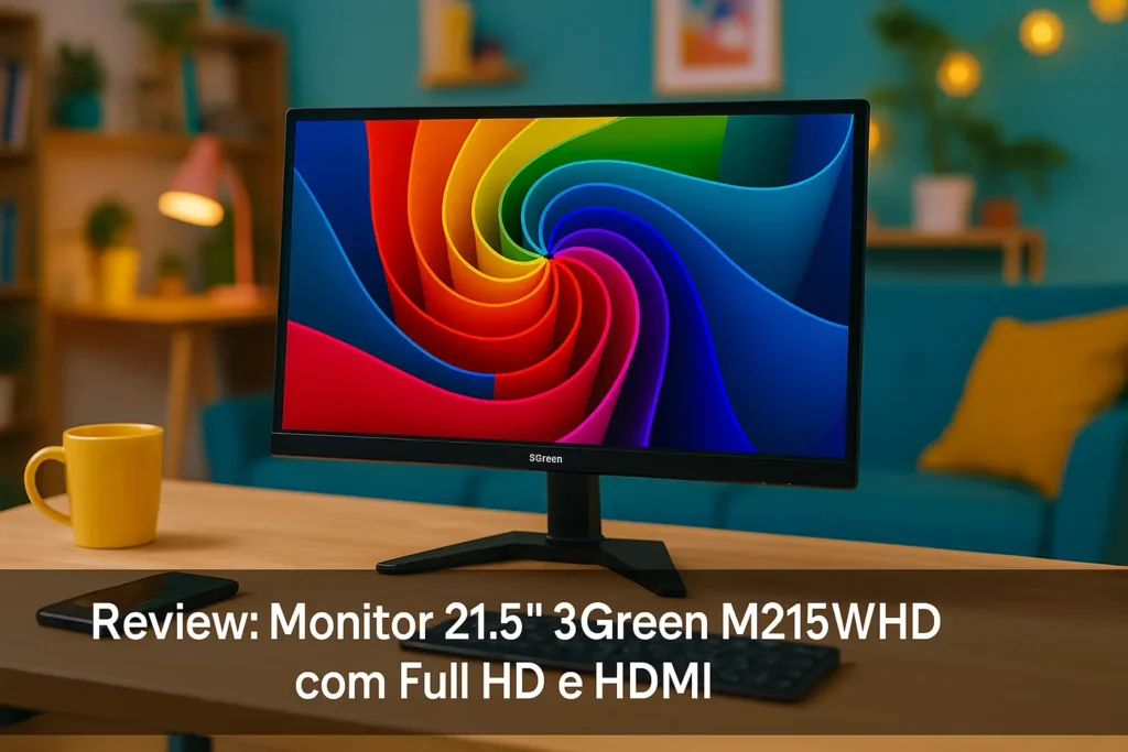 Monitor 21.5" 3Green M215WHD com Full HD e HDMI