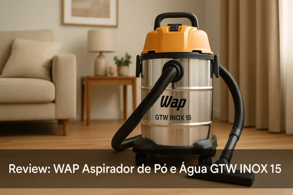 WAP Aspirador de Pó e Água GTW INOX 15: Versatilidade e Potência