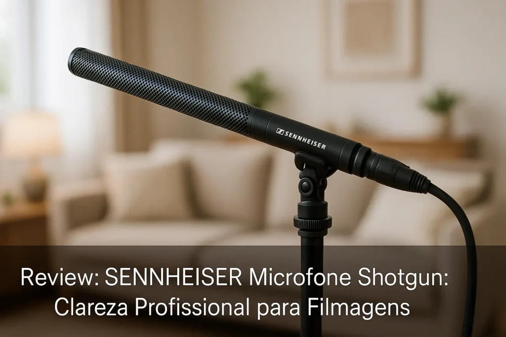 SENNHEISER Microfone Shotgun: Clareza Profissional para Filmagens